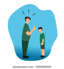 father is angry with his son