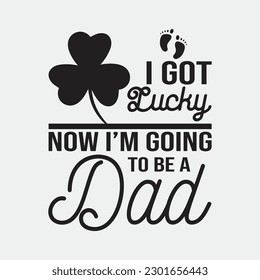 Father To Be St. Patrick's Day T-Shirt for Expectant Dad