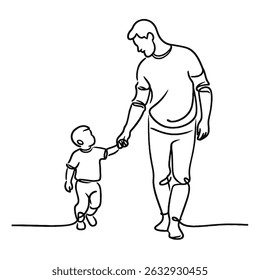 Father and Child Holding Hands Timeless Symbol of Love and Bonding