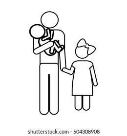 father and child icon pictogram image 