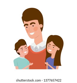 father with children avatar character