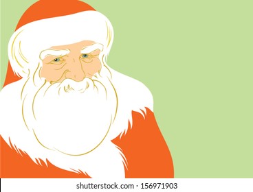 Father Christmas vector illustration