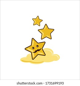 Father Dad Expression of Eid Mubarak / Ramadan Golden Star Vector Design