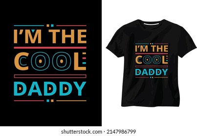 Plantilla vectorial de diseño de camisetas padre y padre 