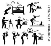 Father Daddy Husband Parenting Baby Stick Figure Pictogram Icon