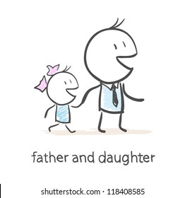 Father and daughter