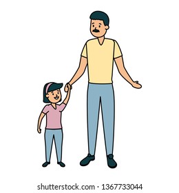 father with daughter