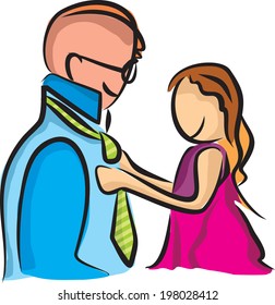 Father and daughter