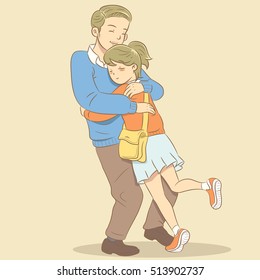 Father and daughter