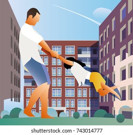 Father and daughter