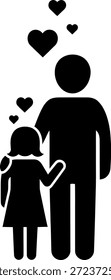Father and daughter bonding Vector