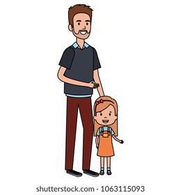 father with daughter characters