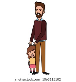 father with daughter characters