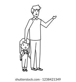 father with daughter characters