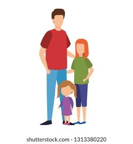 father with daughter characters