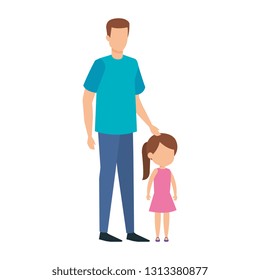 father with daughter characters
