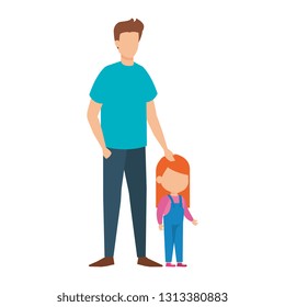 father with daughter characters