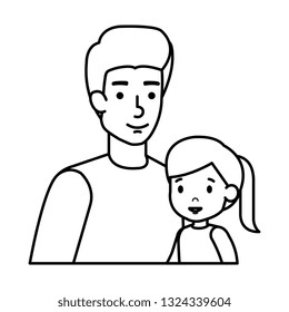 father with daughter characters