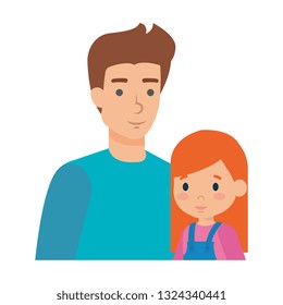 father with daughter characters