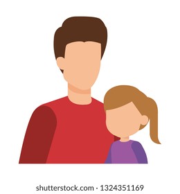 father with daughter characters