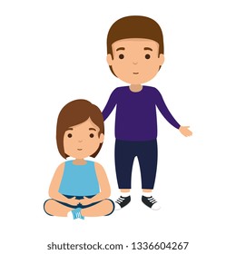 father with daughter characters