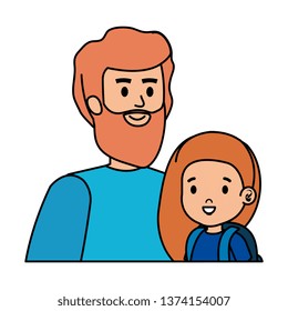 father with daughter characters