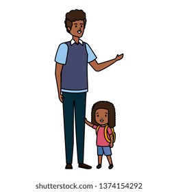 father with daughter characters