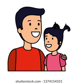 father with daughter characters
