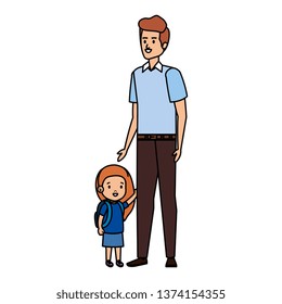 father with daughter characters