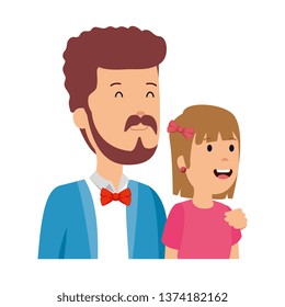 father with daughter characters