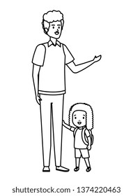 father with daughter characters