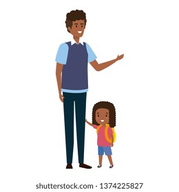 father with daughter characters