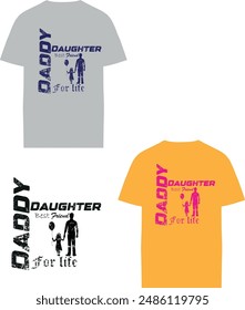 father daughter t-shirt design and fashion