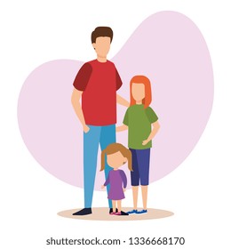 father with daughters characters