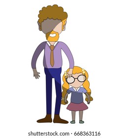 Father and daugther