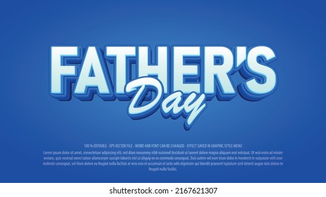 Father day 3d style editable text effect