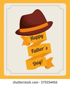 Father day card icon image, vector illustration