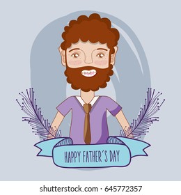 father day celebration with ribbon decoration
