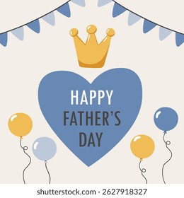 Father day elements collection. Design for posters, banner, greeting cards, stickers