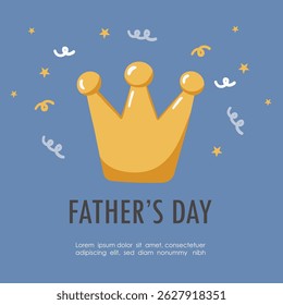 Father day elements collection. Design for posters, banner, greeting cards, stickers