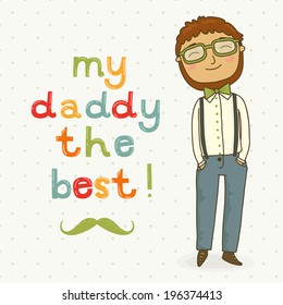 Father day greeting card