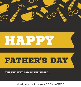 Father day greeting card hero