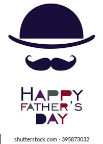 Father day greeting card. Vector Illustration