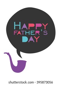 Father day greeting card. Vector Illustration