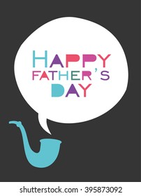 Father day greeting card. Vector Illustration