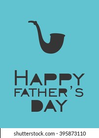 Father day greeting card. Vector Illustration