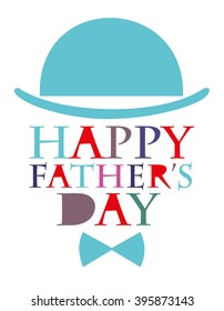 Father day greeting card. Vector Illustration
