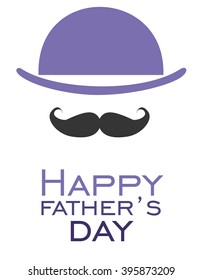 Father day greeting card. Vector Illustration