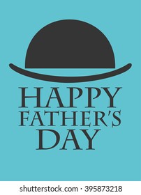 Father day greeting card. Vector Illustration