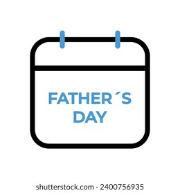 Father Day Icon vector stock illustration